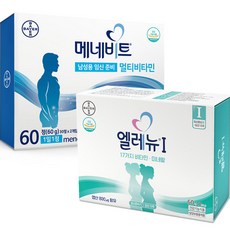 바이엘 남여 임신준비 멀티비타민 엘레뉴 1단계 96g + 메네비트 60g 세트 1세트