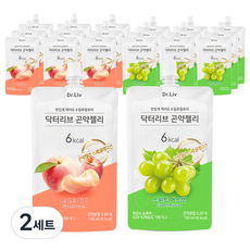  닥터리브 곤약젤리 스위트 머스캣 150ml x 10p + 스위트 피치 150ml x 10p, 2세트 