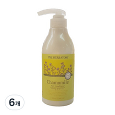 더허브스토리 캐모마일 헤어컨디셔너 꽃향, 500ml, 6개