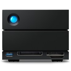 씨게이트 LaCie 2Big dock Thunderbolt 3 외장 하드 디스크, 20TB, 블랙