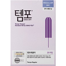 템포 체내형 생리대, 레귤러, 20개입, 1개