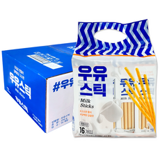 우유 스틱 과자, 256g, 10개