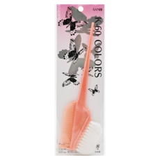 SANBI 幻彩多色專業染髮梳 K-60 WB 橘白, 耐染料不易掉毛, 柔順不滑手, 不易變形, 1支