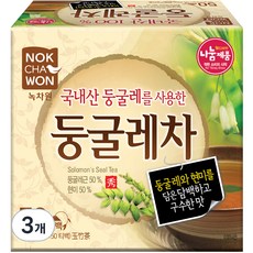 녹차원 국내산 둥굴레차, 1.2g, 50개입, 3개