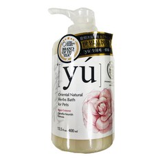YU 東方森草 寵物沐浴乳 山茶花修護配方, 山茶花油修護毛髮, 有機柳蘭精華, 400ml, 1瓶
