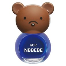 NBBEBE 兒童用指甲油 鮮豔藍水基底 高顯色 高光澤, 寶藍色, 1瓶