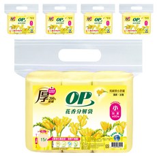 OP 花香分解袋 小 56 x 43cm 英國梨小蒼蘭 60張, 15L, 5包