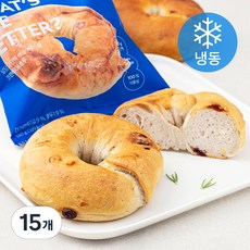 널담 고단백 배꼽 베이글 크랜베리 & 호두 (냉동), 15개, 140g