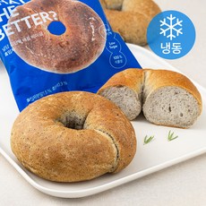 널담 고단백 배꼽 베이글 흑임자 (냉동), 3개, 140g