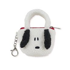 PEANUTS 史努比 毛茸茸零錢包 10.5 x 8 x 5cm 大頭
