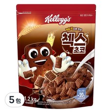 Kellogg's 家樂氏 COCO 可可猴 巧克力格格脆麥片, 1.2kg, 5包