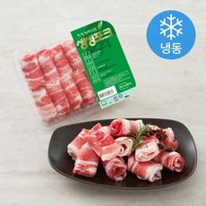 생생포크 한돈 무항생제 인증 대패 삼겹살 구이용 (냉동), 500g, 1팩