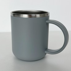 YoGoMoJi 304不鏽鋼把手型漱口杯, 灰色, 1個