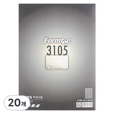 Formtec 全算標籤 IC-3105 噴墨透明標籤紙, 21格, 20個