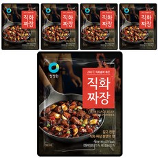 청정원 직화짜장 분말, 80g, 5개