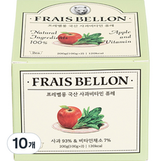 프레벨롱 국산 과일 퓨레, 혼합맛(사과/비타민채소), 100g, 10개