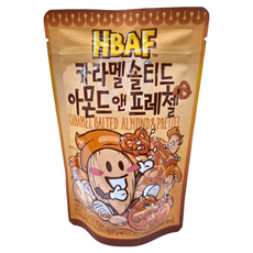 HBAF 焦糖杏仁果與蝴蝶餅, 韓國原裝進口, 鹹甜好滋味, 120g, 1包