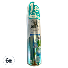 KOBAYASHI 小林製藥 消臭元 浴廁芳香噴霧 清潔皂香, 柔軟皂香, 280ml, 6瓶