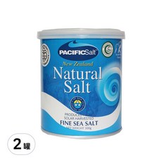 PACIFICSalt 天廚 紐西蘭日曬天然海鹽 300公克, 保留天然礦物質成分, 300g, 2罐