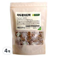 자연지인 작두콩차 티백, 1g, 50개입, 4개