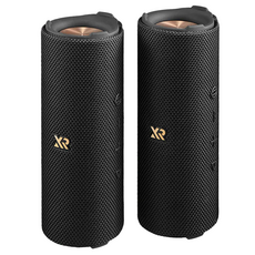 XROUND VIBE SPEAKER 黑色 雙喇叭組合 無線藍牙音響 迷你便攜 高音質, 1組