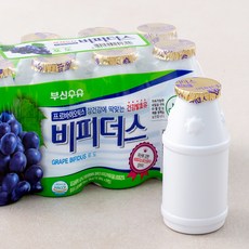 부산우유 비피더스 포도 발효유, 140ml, 8개