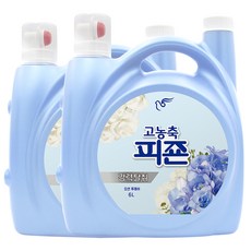 고농축 피죤 강력탈취 오리지널 오션후레쉬 섬유유연제, 6L, 2개