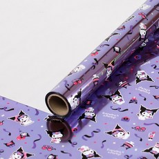 산리오 증착포장지 쿠로미 53cm x 15m, 퍼플, 1개 퍼플, 1개