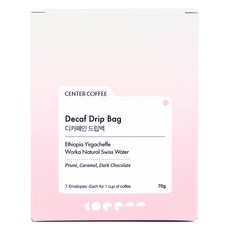 센터커피 디카페인 드립백, 10g, 7개