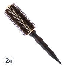 글로스앤글로우 볼륨팍팍 프리미엄 롤브러쉬, 2개, 브라운