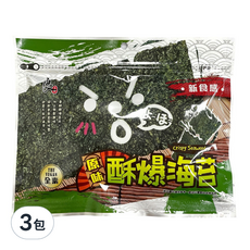 良澔 酥爆海苔 原味, 32g, 3包