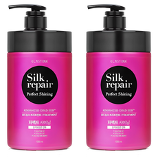 엘라스틴 실크리페어 퍼펙트 샤이닝 골드실크 트리트먼트, 1L, 2개 1000ml, 2개