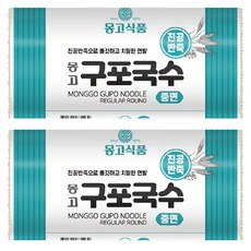 몽고식품 구포국수 진공 중면, 1.4kg, 2개