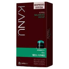 카누 밸런스 디카페인 네스프레소 호환 캡슐 커피, 5.7g, 10개입, 1개