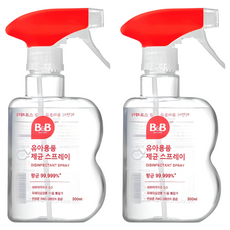 비앤비 유아용품 제균 스프레이 용기형, 300ml, 2개