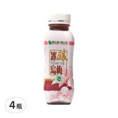 潤之泉潤心田 冰釀烏梅汁, 330ml, 無防腐劑, 無色素, 無人工香料, 4瓶