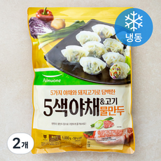 풀무원 5색야채&고기 물만두 (냉동), 1kg, 2개
