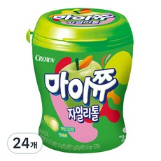 크라운 마이쮸 용기 사과, 110g, 24개