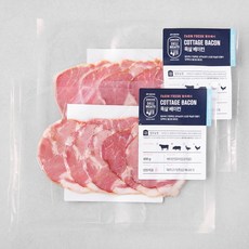 존쿡델리미트 팜프레시 목살 베이컨, 2개, 100g