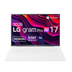LG전자 2026 그램 Pro AI 17 코어Ultra7, 17Z90U-GU7CK, 512GB, 32GB, WIN11 Home