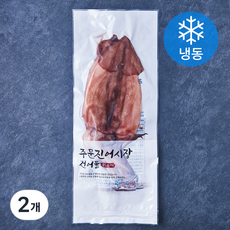 주문진어시장건어물 반건조 오징어 (냉동), 2개, 350g(3미)