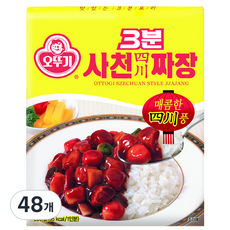 오뚜기 3분 사천짜장, 200g, 48개