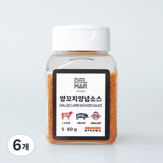 딜리셔스마켓 양꼬치시즈닝, 60g, 6개