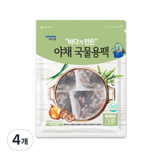 바다원 야채 국물용팩, 300g, 4개