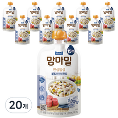 맘마밀 안심밥상 레토르트이유식 140g, 소불고기 가지진밥, 140g, 20개