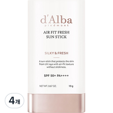 달바 에어 핏 프레쉬 선스틱 SPF50+ PA++++, 19g, 4개
