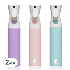  에어라파 압축 분무기 3종 세트 L 300ml, 아이스크림 핑크, 모브, 민트, 2세트 
