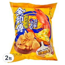 統記 金師傅韓式蝦餅 奶油蒜香口味, 60g, 2包