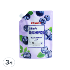 래미푸드 저온농축 블루베리잼, 1kg, 3개