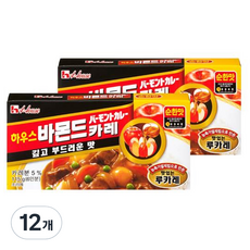 하우스 바몬드카레 순한맛, 115g, 12개